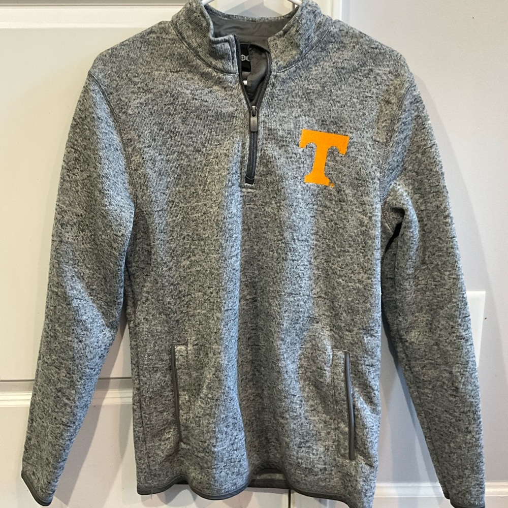 Tennessee Volunteers Quarter-Zip Sweater with Orange Logo